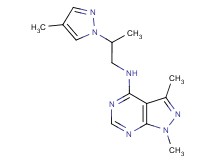 1,3-dimethyl-N-[2-(4-methyl-1H-pyrazol-1-yl)propyl]-1H-pyrazolo[3,4-d]pyrimidin-4-amine