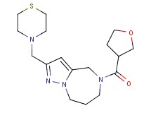 5-(tetrahydro-3-furanylcarbonyl)-2-(4-thiomorpholinylmethyl)-5,6,7,8-tetrahydro-4H-pyrazolo[1,5-a][1,4]diazepine