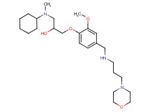 1-[cyclohexyl(methyl)amino]-3-[2-methoxy-4-({[3-(4-morpholinyl)propyl]amino}methyl)phenoxy]-2-propanol