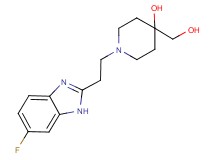1-[2-(6-fluoro-1H-benzimidazol-2-yl)ethyl]-4-(hydroxymethyl)piperidin-4-ol