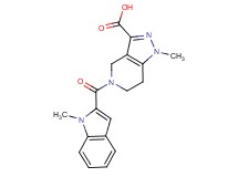 1-methyl-5-[(1-methyl-1H-indol-2-yl)carbonyl]-4,5,6,7-tetrahydro-1H-pyrazolo[4,3-c]pyridine-3-carboxylic acid