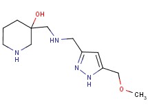 3-[({[5-(methoxymethyl)-1H-pyrazol-3-yl]methyl}amino)methyl]-3-piperidinol dihydrochloride
