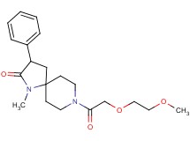 8-[(2-methoxyethoxy)acetyl]-1-methyl-3-phenyl-1,8-diazaspiro[4.5]decan-2-one