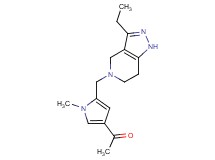 1-{5-[(3-ethyl-1,4,6,7-tetrahydro-5H-pyrazolo[4,3-c]pyridin-5-yl)methyl]-1-methyl-1H-pyrrol-3-yl}ethanone
