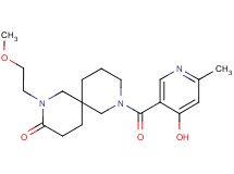 8-[(4-hydroxy-6-methyl-3-pyridinyl)carbonyl]-2-(2-methoxyethyl)-2,8-diazaspiro[5.5]undecan-3-one