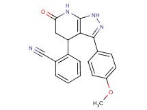 2-[3-(4-methoxyphenyl)-6-oxo-4,5,6,7-tetrahydro-1H-pyrazolo[3,4-b]pyridin-4-yl]benzonitrile
