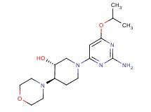 (3R*,4R*)-1-(2-amino-6-isopropoxy-4-pyrimidinyl)-4-(4-morpholinyl)-3-piperidinol