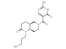 (4aS*,8aR*)-1-butyl-6-[(2-methyl-6-oxo-1,6-dihydropyrimidin-5-yl)carbonyl]octahydro-1,6-naphthyridin-2(1H)-one