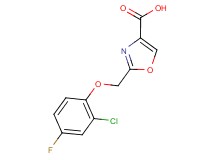 2-[(2-chloro-4-fluorophenoxy)methyl]-1,3-oxazole-4-carboxylic acid