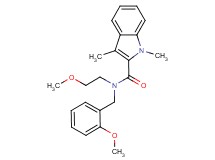 N-(2-methoxybenzyl)-N-(2-methoxyethyl)-1,3-dimethyl-1H-indole-2-carboxamide