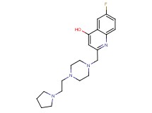 6-fluoro-2-{[4-(2-pyrrolidin-1-ylethyl)piperazin-1-yl]methyl}quinolin-4-ol
