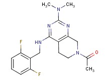 7-acetyl-N~4~-(2,6-difluorobenzyl)-N~2~,N~2~-dimethyl-5,6,7,8-tetrahydropyrido[3,4-d]pyrimidine-2,4-diamine