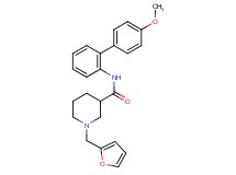 1-(2-furylmethyl)-N-(4'-methoxy-2-biphenylyl)-3-piperidinecarboxamide