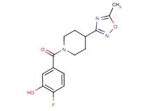 2-fluoro-5-{[4-(5-methyl-1,2,4-oxadiazol-3-yl)piperidin-1-yl]carbonyl}phenol