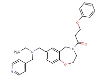 N-{[4-(3-phenoxypropanoyl)-2,3,4,5-tetrahydro-1,4-benzoxazepin-7-yl]methyl}-N-(4-pyridinylmethyl)ethanamine