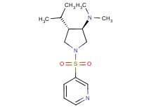 rel-(3R,4S)-4-isopropyl-N,N-dimethyl-1-(3-pyridinylsulfonyl)-3-pyrrolidinamine hydrochloride