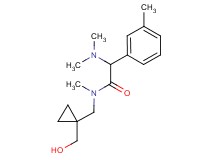 2-(dimethylamino)-N-{[1-(hydroxymethyl)cyclopropyl]methyl}-N-methyl-2-(3-methylphenyl)acetamide