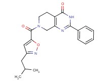 7-[(3-isobutylisoxazol-5-yl)carbonyl]-2-phenyl-5,6,7,8-tetrahydropyrido[3,4-d]pyrimidin-4(3H)-one