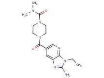 4-[(2-amino-3-ethyl-3H-imidazo[4,5-b]pyridin-6-yl)carbonyl]-N,N-dimethylpiperazine-1-carboxamide