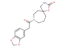 8-(1,3-benzodioxol-5-ylacetyl)-1-oxa-3,8-diazaspiro[4.6]undecan-2-one