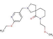 2-[(6-ethoxy-3-pyridinyl)methyl]-7-(2-methoxyethyl)-2,7-diazaspiro[4.5]decan-6-one
