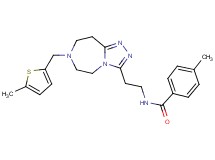 4-methyl-N-(2-{7-[(5-methyl-2-thienyl)methyl]-6,7,8,9-tetrahydro-5H-[1,2,4]triazolo[4,3-d][1,4]diazepin-3-yl}ethyl)benzamide