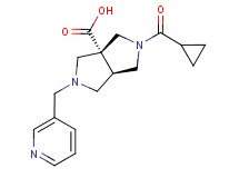 (3aR*,6aR*)-2-(cyclopropylcarbonyl)-5-(pyridin-3-ylmethyl)hexahydropyrrolo[3,4-c]pyrrole-3a(1H)-carboxylic acid