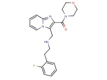 2-(2-fluorophenyl)-N-{[2-(4-morpholinylcarbonyl)imidazo[1,2-a]pyridin-3-yl]methyl}ethanamine