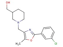(1-{[2-(3-chlorophenyl)-5-methyl-1,3-oxazol-4-yl]methyl}piperidin-3-yl)methanol