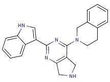 2-[2-(1H-indol-3-yl)-6,7-dihydro-5H-pyrrolo[3,4-d]pyrimidin-4-yl]-1,2,3,4-tetrahydroisoquinoline