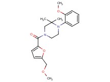 4-[5-(methoxymethyl)-2-furoyl]-1-(2-methoxyphenyl)-2,2-dimethylpiperazine