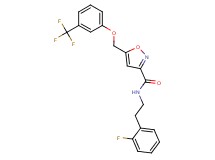 N-[2-(2-fluorophenyl)ethyl]-5-{[3-(trifluoromethyl)phenoxy]methyl}-3-isoxazolecarboxamide
