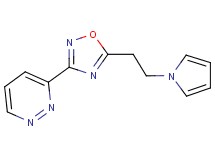 3-{5-[2-(1H-pyrrol-1-yl)ethyl]-1,2,4-oxadiazol-3-yl}pyridazine