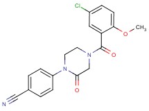 4-[4-(5-chloro-2-methoxybenzoyl)-2-oxo-1-piperazinyl]benzonitrile