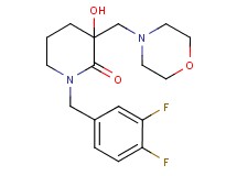 1-(3,4-difluorobenzyl)-3-hydroxy-3-(4-morpholinylmethyl)-2-piperidinone