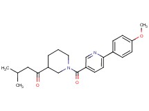 1-(1-{[6-(4-methoxyphenyl)pyridin-3-yl]carbonyl}piperidin-3-yl)-3-methylbutan-1-one