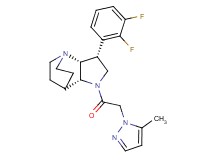(3R*,3aR*,7aR*)-3-(2,3-difluorophenyl)-1-[(5-methyl-1H-pyrazol-1-yl)acetyl]octahydro-4,7-ethanopyrrolo[3,2-b]pyridine