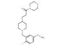 4-{3-[1-(2-fluoro-5-methoxybenzyl)-4-piperidinyl]propanoyl}morpholine