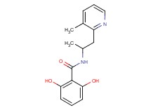 2,6-dihydroxy-N-[1-methyl-2-(3-methylpyridin-2-yl)ethyl]benzamide