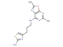 N-[3-(2-amino-1,3-thiazol-4-yl)propyl]-2,5-dimethyl[1,3]oxazolo[5,4-d]pyrimidin-7-amine