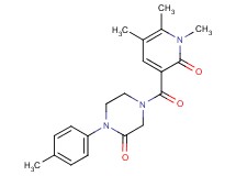 1-(4-methylphenyl)-4-[(1,5,6-trimethyl-2-oxo-1,2-dihydro-3-pyridinyl)carbonyl]-2-piperazinone