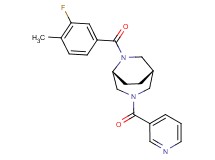 (1S*,5R*)-6-(3-fluoro-4-methylbenzoyl)-3-(3-pyridinylcarbonyl)-3,6-diazabicyclo[3.2.2]nonane