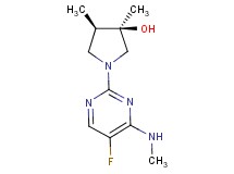 (3R*,4R*)-1-[5-fluoro-4-(methylamino)-2-pyrimidinyl]-3,4-dimethyl-3-pyrrolidinol