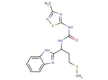 N-[1-(1H-benzimidazol-2-yl)-3-(methylthio)propyl]-N'-(3-methyl-1,2,4-thiadiazol-5-yl)urea trifluoroacetate