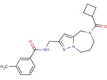 N-{[5-(cyclobutylcarbonyl)-5,6,7,8-tetrahydro-4H-pyrazolo[1,5-a][1,4]diazepin-2-yl]methyl}-3-methylbenzamide