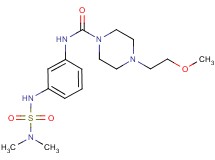 N-(3-{[(dimethylamino)sulfonyl]amino}phenyl)-4-(2-methoxyethyl)piperazine-1-carboxamide