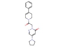 2-[2-oxo-2-(4-phenyl-3,6-dihydropyridin-1(2H)-yl)ethyl]-5-pyrrolidin-1-ylpyridazin-3(2H)-one