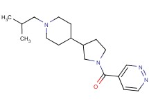 4-{[3-(1-isobutyl-4-piperidinyl)-1-pyrrolidinyl]carbonyl}pyridazine