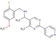 (2-fluoro-5-methoxybenzyl){1-[4-methyl-2-(4-pyridinyl)-5-pyrimidinyl]ethyl}amine