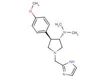 (3S*,4R*)-1-(1H-imidazol-2-ylmethyl)-4-(4-methoxyphenyl)-N,N-dimethyl-3-pyrrolidinamine